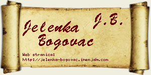 Jelenka Bogovac vizit kartica